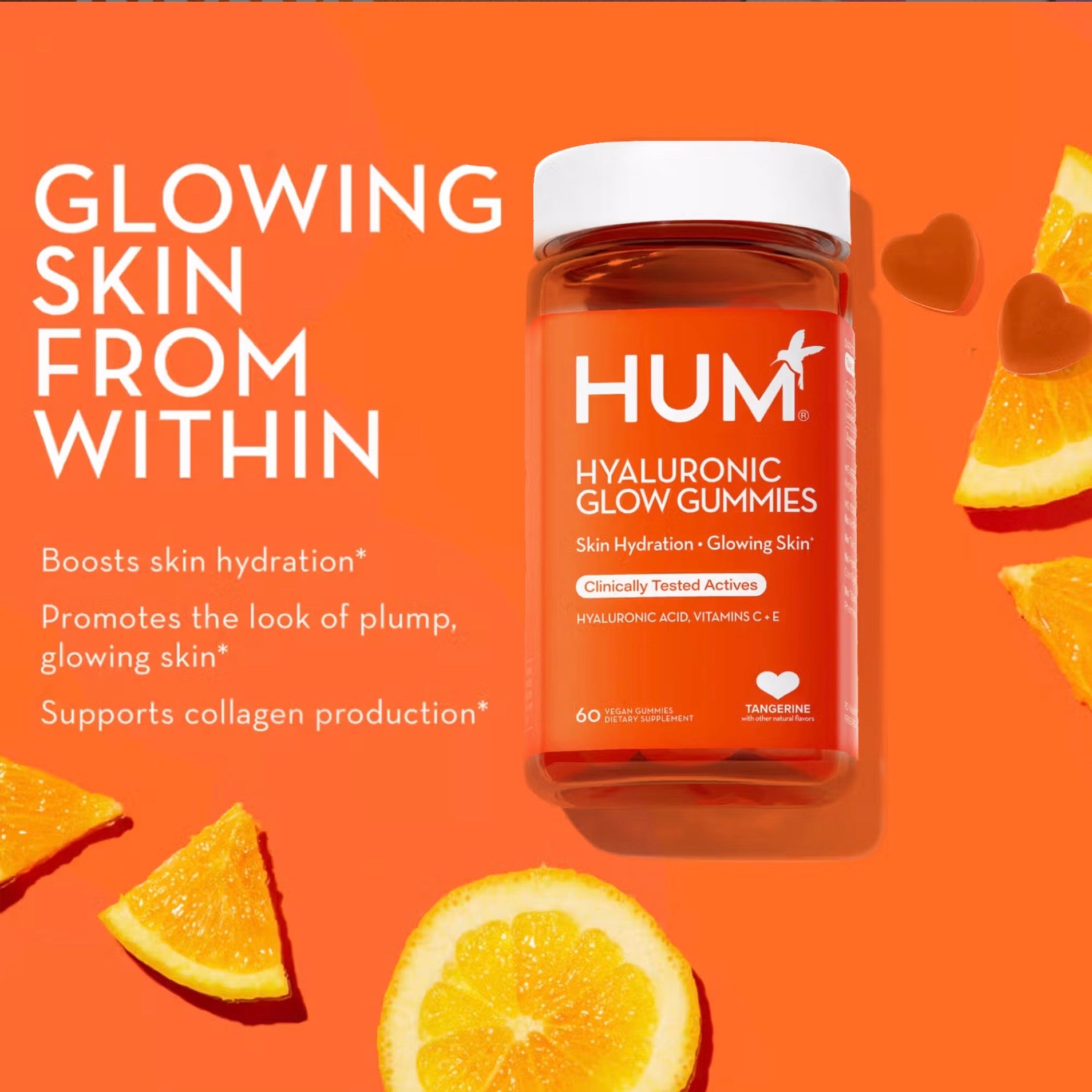 HUM Hyaluronic Glow Gummies