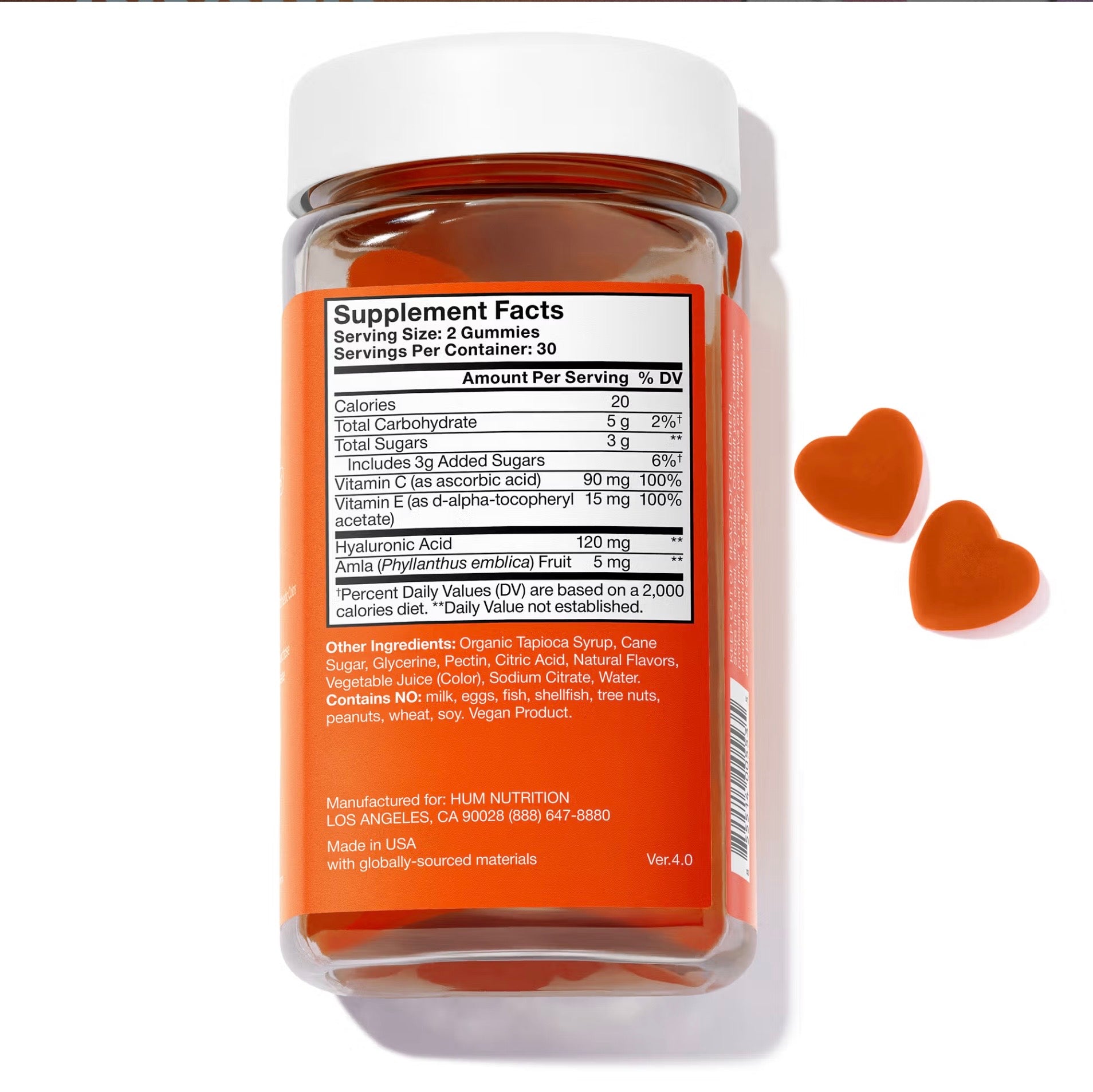 HUM Hyaluronic Glow Gummies