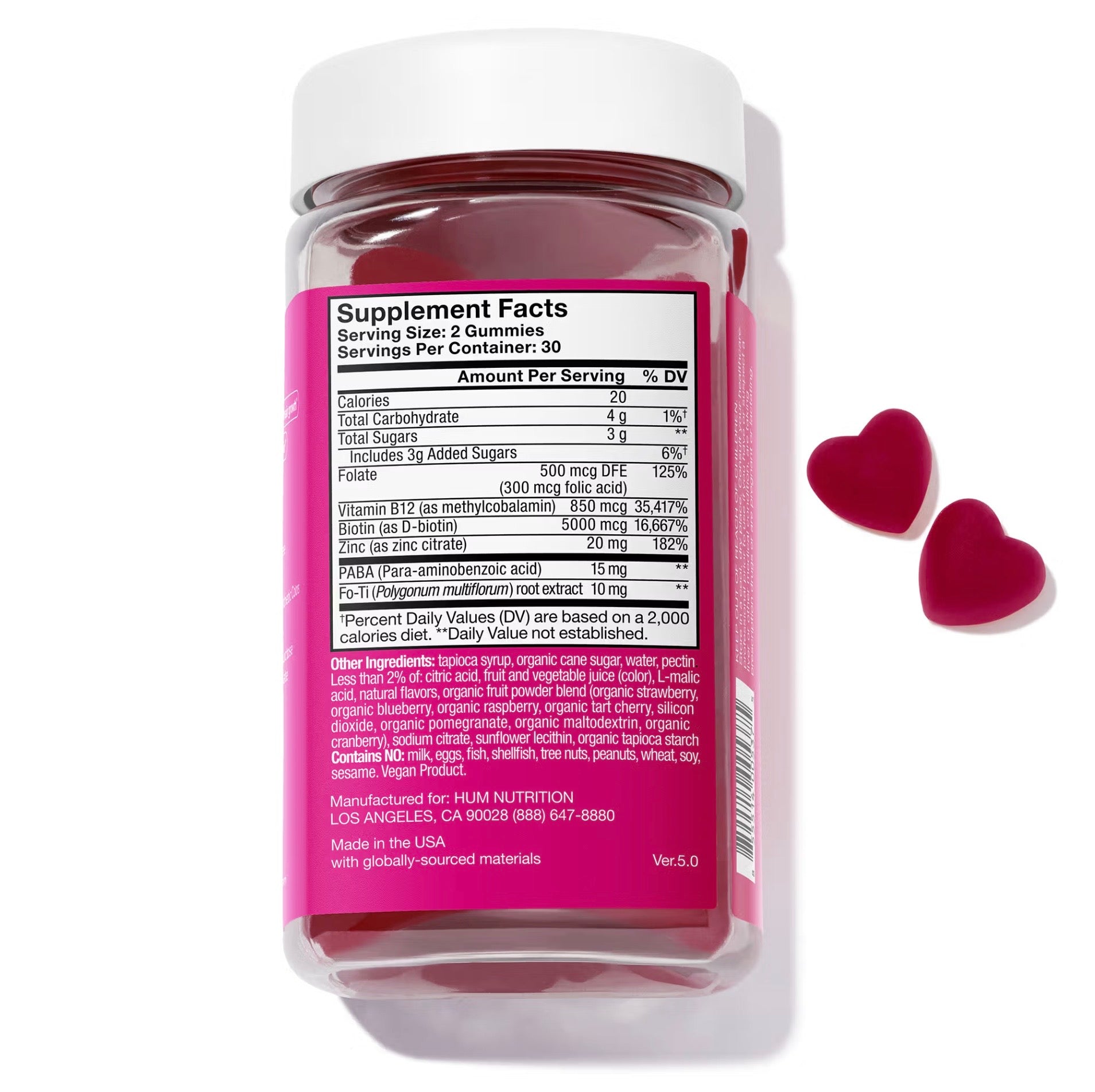 HUM Hair Strong Gummies