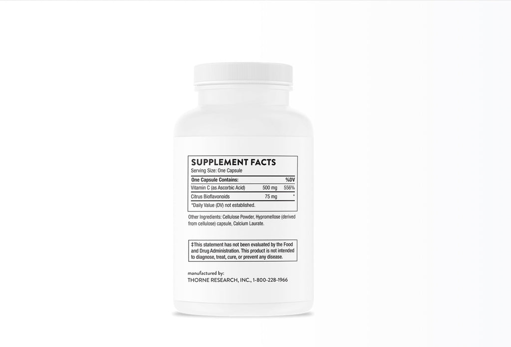 Thorne Vitamin C with Flavonoids 500mg